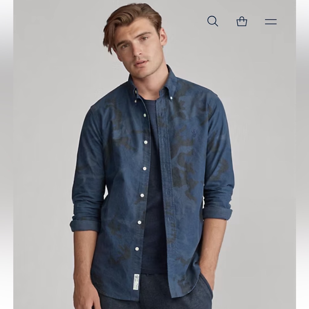 Ralph Lauren Classic Fit Camo Oxford Shirt